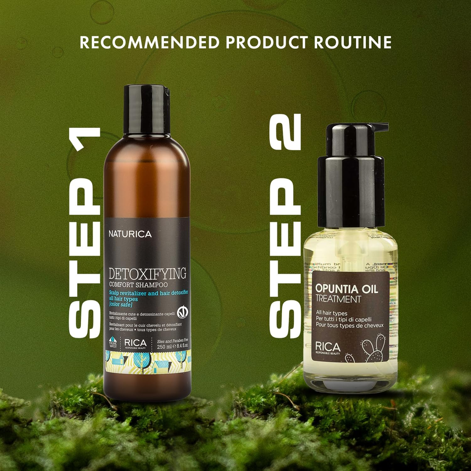 Opuntia Oil Treatment (Color Save) by Rica, Italy - Unique and Multipurpose Oil Treatment Using Prickly Pear (Opuntia) Oil- Unisex- No SLS - No Artificial Dyes- 50 ML image number 3