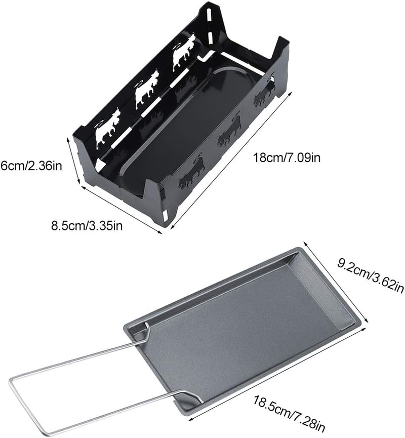 Cheese Melter Raclette Table Grill Raclette Pan, Raclette Set, for Baking for Melting Home Kitchen Grilling Tool image number 1