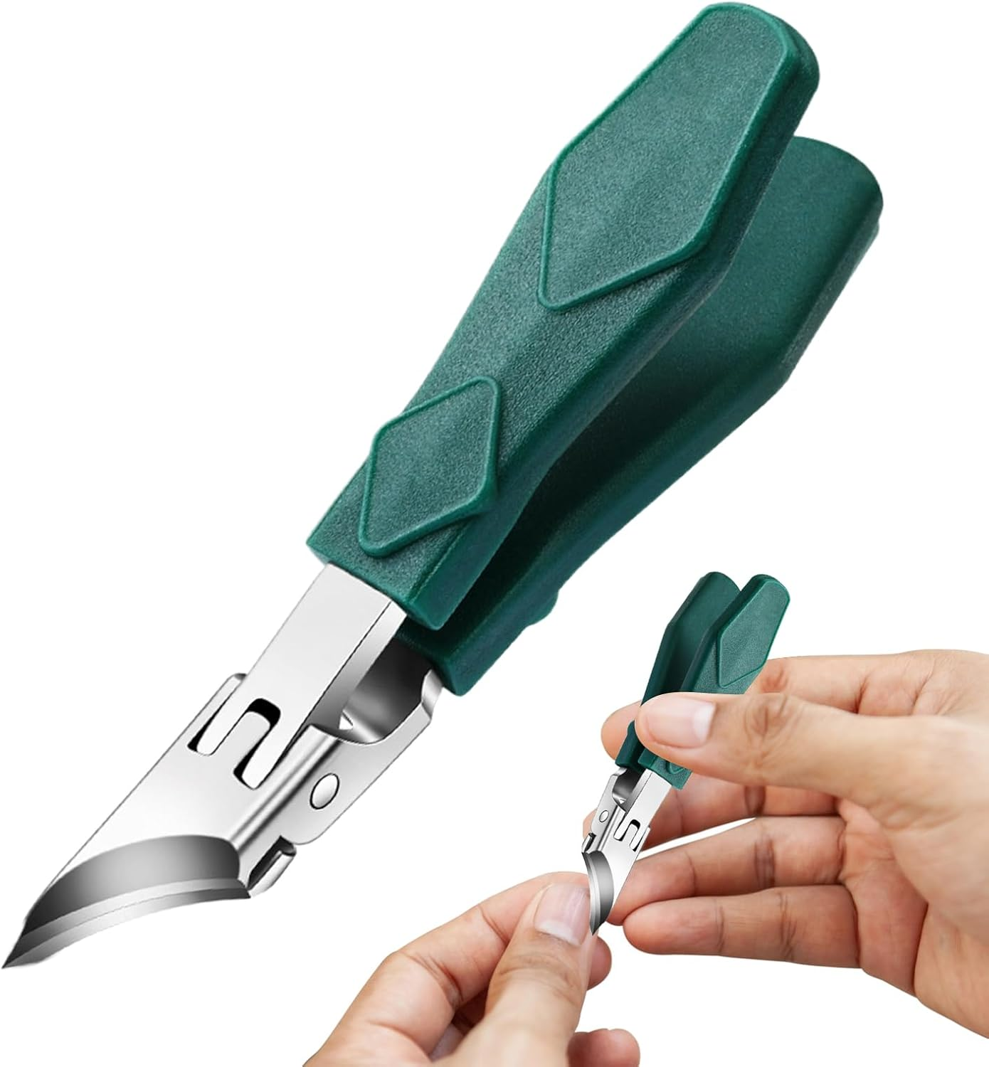 Long Handled Toenail Clippers | Slanted Ergonomic Toe Nail Cutter | Beauty and Health Supplies for Kids Travel Salon Seniors Adults Men Household Women