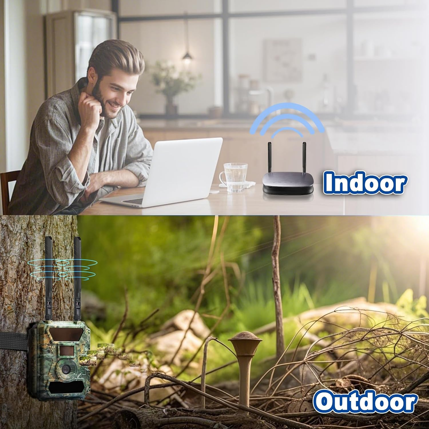 Eightwood 2Pcs 5Dbi 4G LTE Antenna SMA Plug Male Omni-Directional Antenna Compatible with AT&T Verizon Netgear Sierra Airlink Gateway Router Mobile Hotspot Wireless Home Phone MF279 700-2600Mhz image number 1