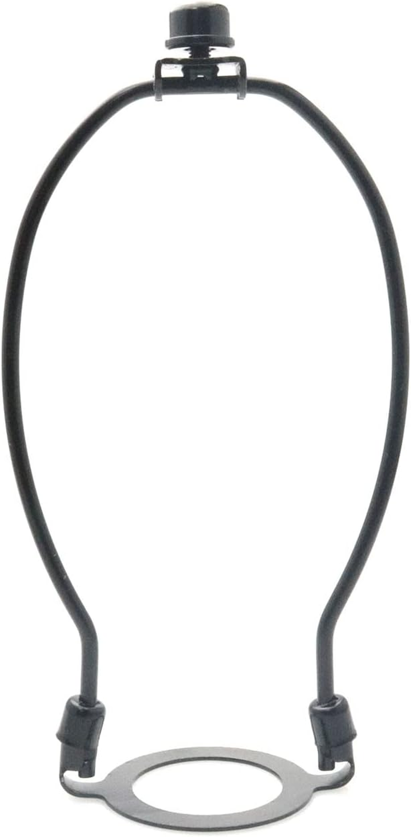 4PCS 1.65 Inches Socket Lamp Harp Saddle Base, Lampshade Holder Non-Slip Collar Ring Adapter for E27 Threaded Base, Black image number 2