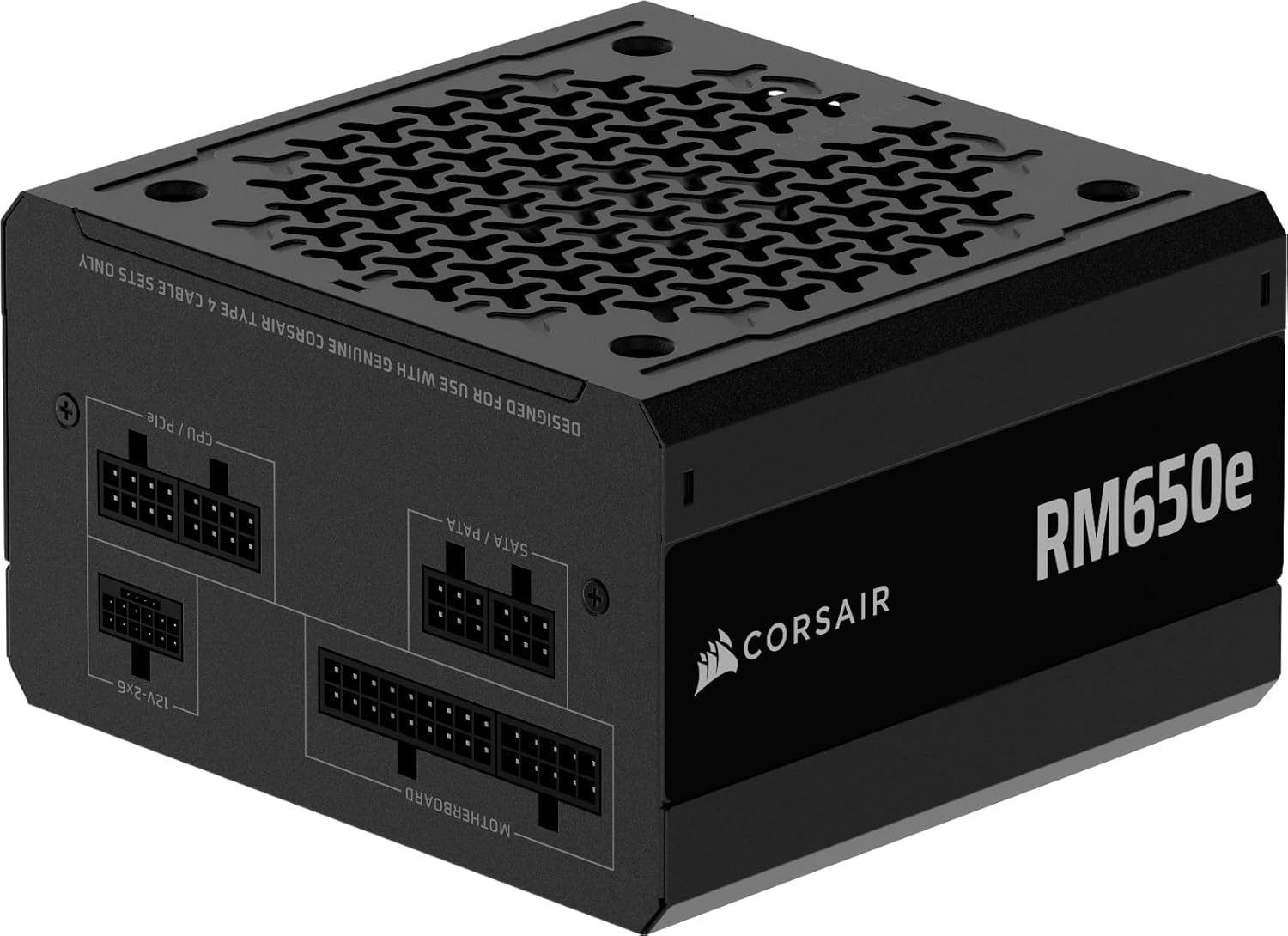 CORSAIR Rm850E (2025) Fully Modular Low-Noise ATX Power Supply with 12V-2X6 Cable &ndash; ATX 3.1 & Pcie 5.1 Compliant, Cybenetics Gold Efficiency, 105&deg;C-Rated Capacitors, Modern Standby Mode &ndash; White
