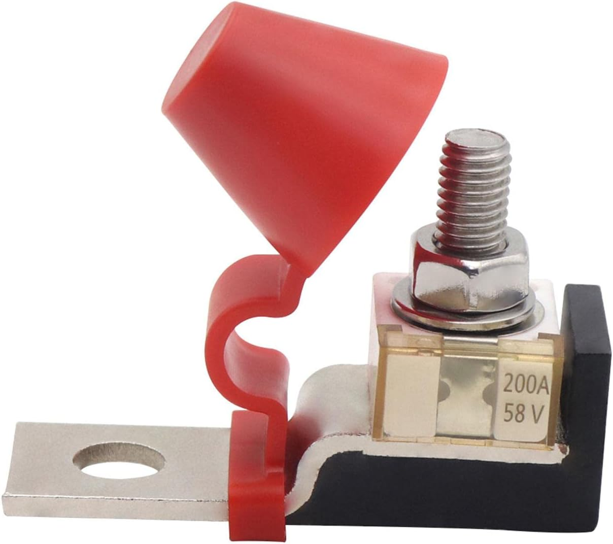 Magideal Mrbf Terminal Fuse Block Kit 5/16" (M8) Single Stud Fuse Mount for RV Truck, 60A