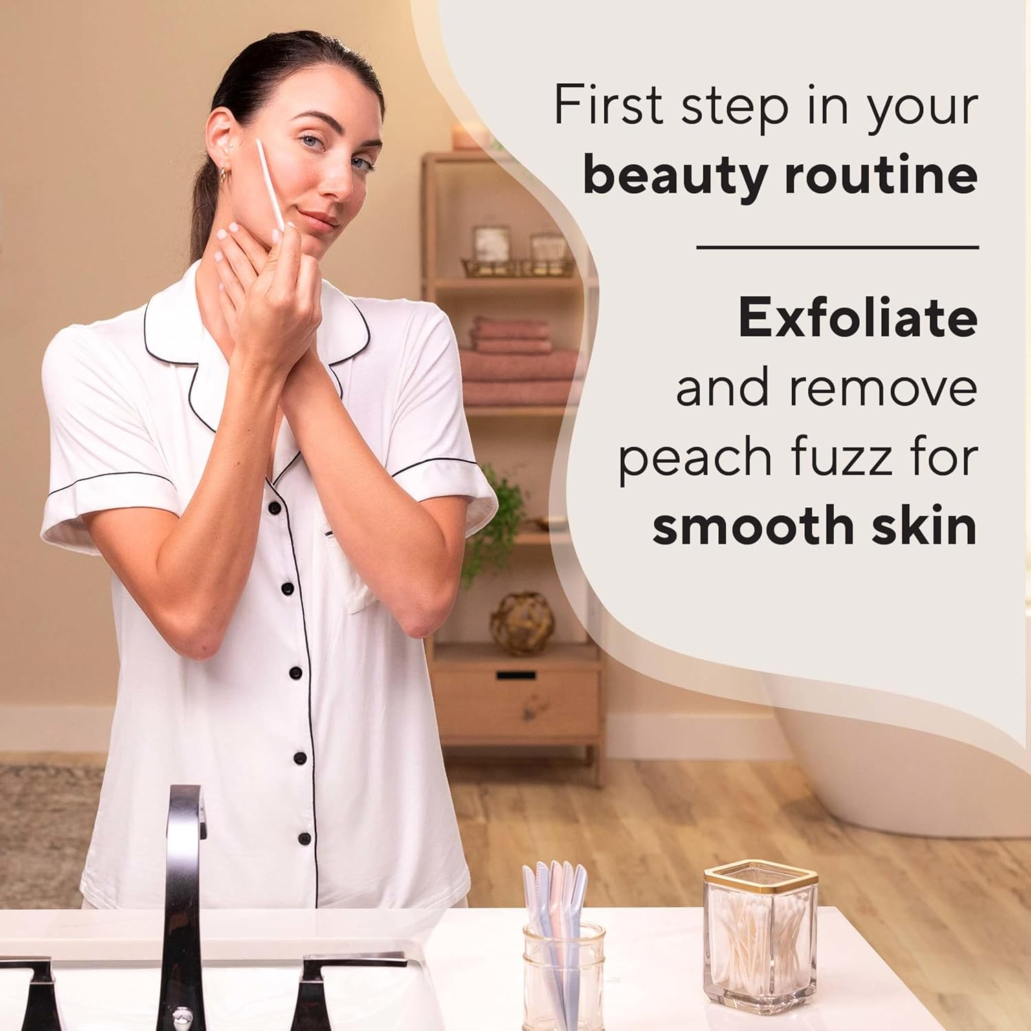 Finishing Touch Flawless Dermaplane Facial Exfoliator and Hair Remover, 4 Count image number 4