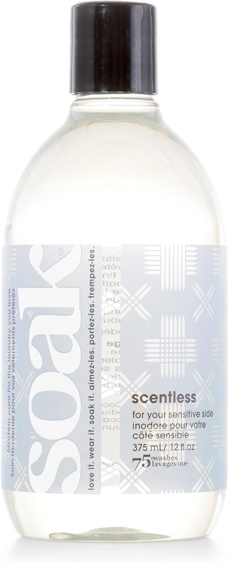 Soak Laundry Soap &ndash; No Rinse, Plant Derived Hand Wash Detergent - 375 Ml / 12 Fl. Oz, 75+ Washes (Scentless) image number 3