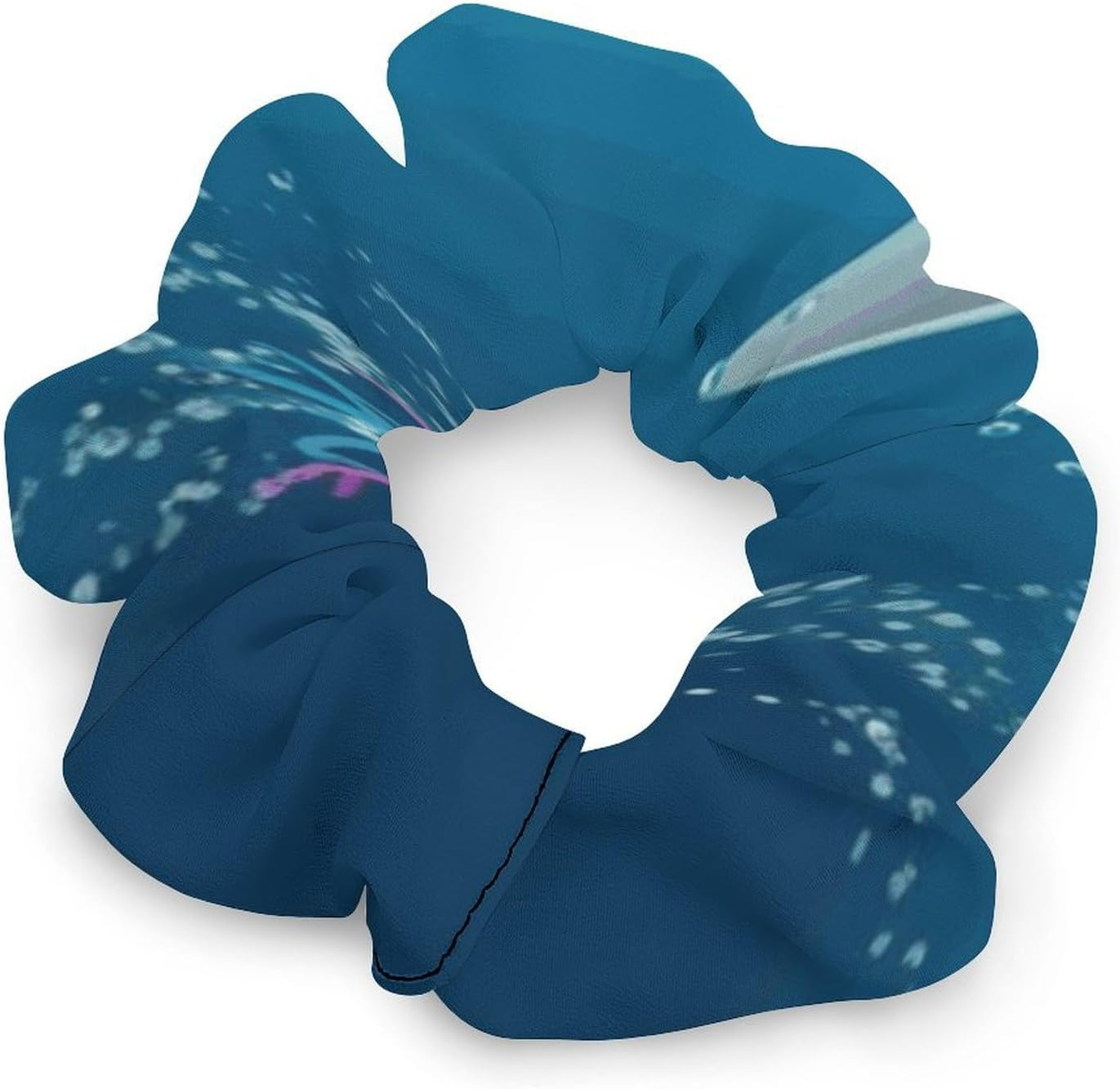 Hair Scrunchies,Dolphin and Fish Hair Bands,Scrunchy Hair Ties Ropes,Scrunchy Hair Ties for Women Girls Hair Accessories image number 3