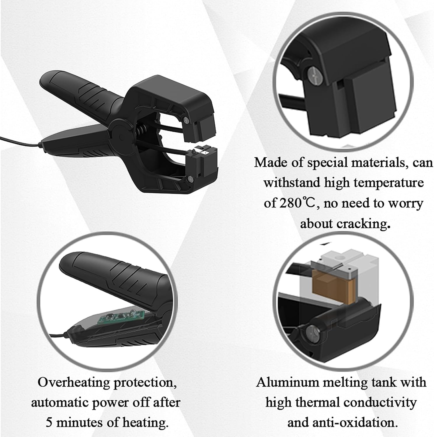 Filament Welder Splicer Connector Suitable for 3D Printer Filament 1.75Mm PLA/ABS/PETG/TPU/PA/PC Material Rapid Heating Intelligent Protection Easy to Use image number 1