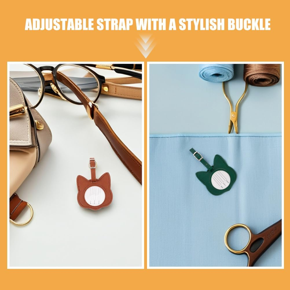 CIMAXIC 6Pcs Cat Luggage Tags: Cute Cat-Shaped Bag Identifier Cartoon Suitcase Label Travel Baggage Tags Luggage Identify Label for Women Men image number 3