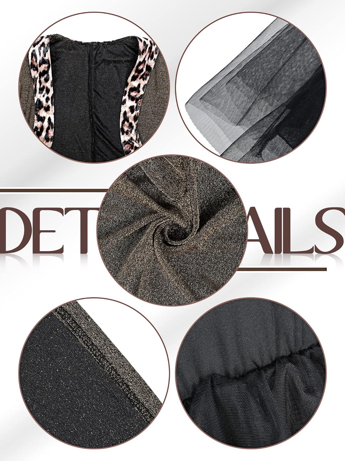 Boyiee Womens 80S Costume Set Dress Jacket Headband Earrings Necklace Lace Legging Gloves Halloween 80S Themed Costumes image number 4