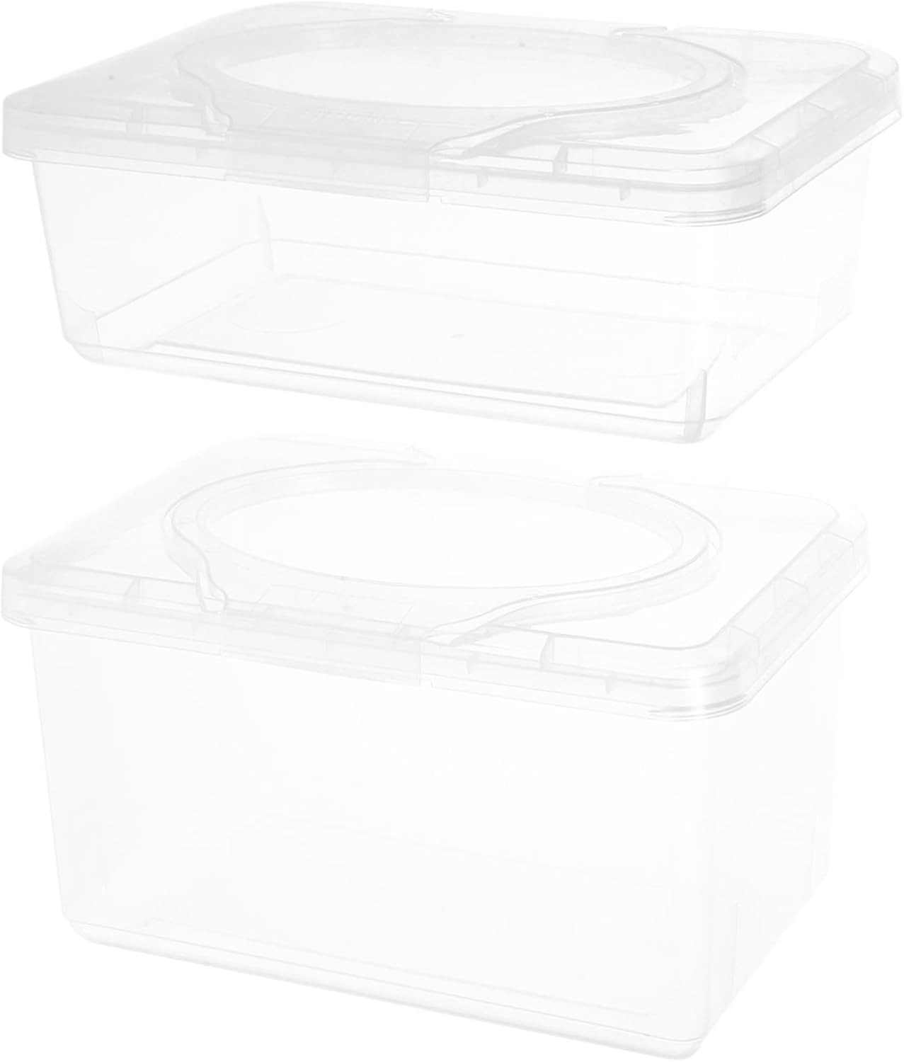 2Pcs Wet Wipes Storage Box Portable Tissue Dispenser Car Home Wipes Box image number 2