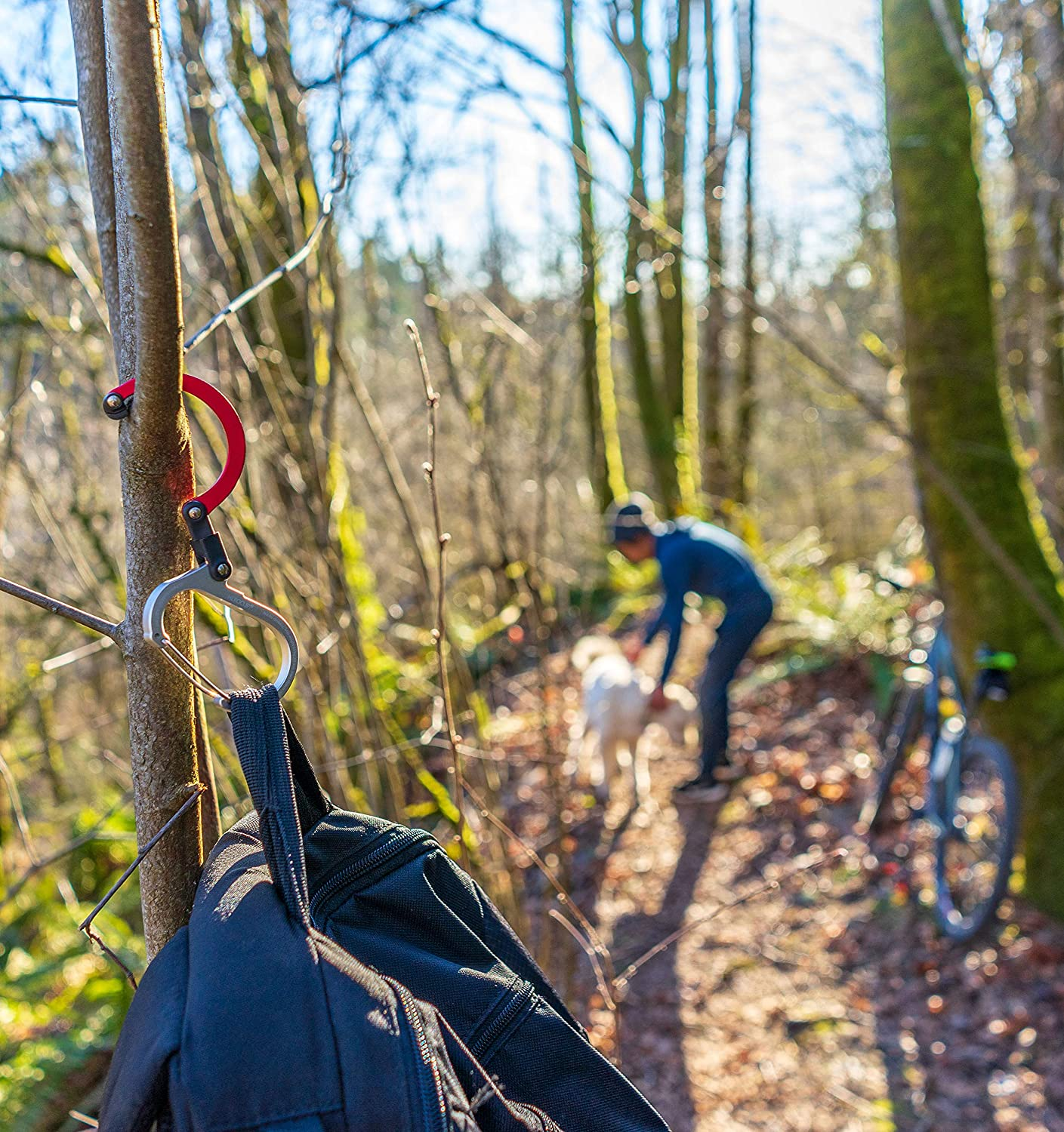 HEROCLIP Carabiner Clip and Hook (Small) | for Purse, Stroller, and Backpack image number 3