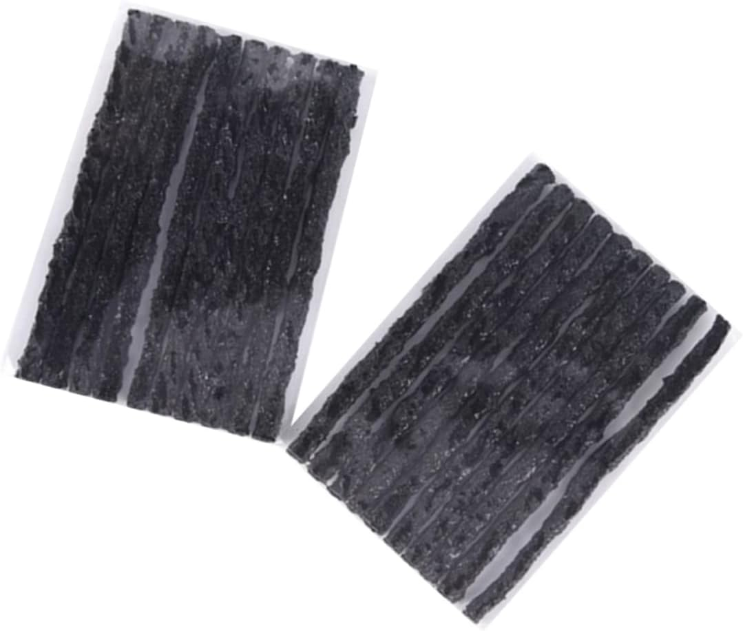 LALADEFIEE 30 Pcs Car Tubeless Seal Strip Tire Repair Tool Wheel Tire Tape 100X3.5Mm Black for Automotive Vacuum Puncture Fixing and Tyre Maintenance image number 3