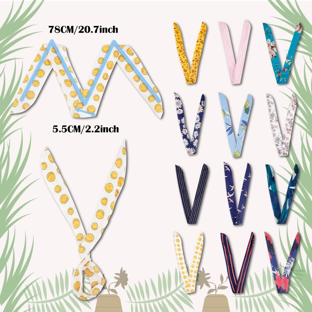 LZYMSZ Floral Print Headwrap,Boho Women'S Headbands Criss Cross Elastic Head Wrap Twisted Vintage Hair Accessories (12-Ts) image number 5