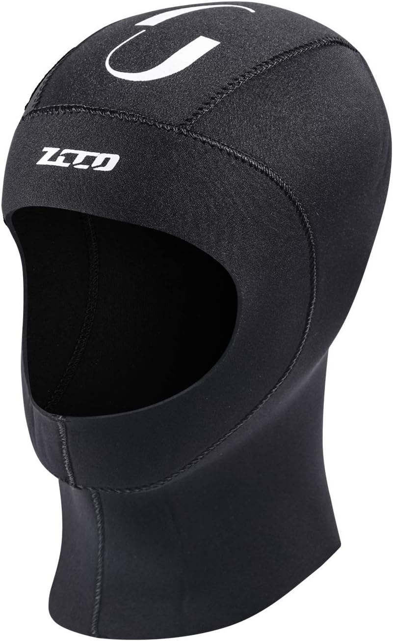 ZCCO Scuba Diving Hood 3Mm/5Mm Neoprene Wetsuit Hood Durable Stretchable Diving Cap, Surfing Thermal Hood for Snorkeling Kayaking Sailing Canoeing Water Sports &hellip; image number 4