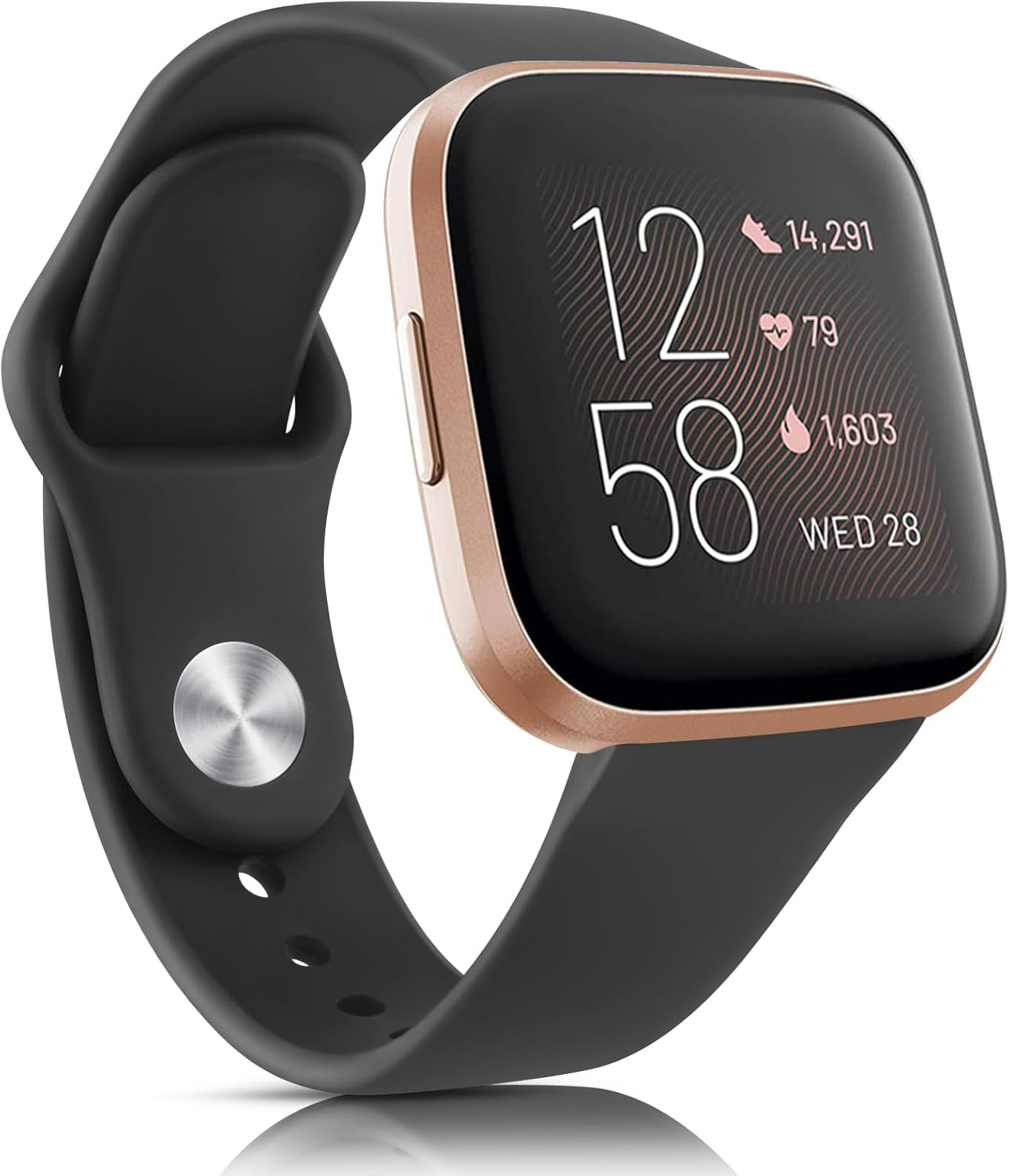 Sport Band for Fitbit Versa 2 / Fitbit Vesra Bands Women Men, Soft Silicone Sport Straps Replacement Wristbands Compatible with Fitbit Versa 2 / Fitbit Versa/Versa Lite/Versa SE Smart Watch