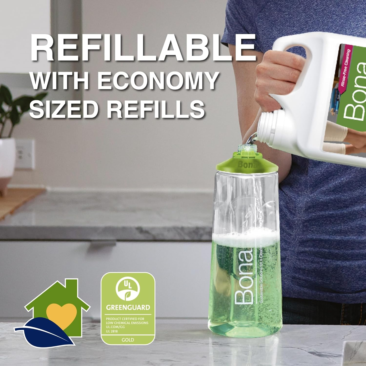 Bona Hard Surface Floor Cartridge Refill, 0.85 Litre image number 4