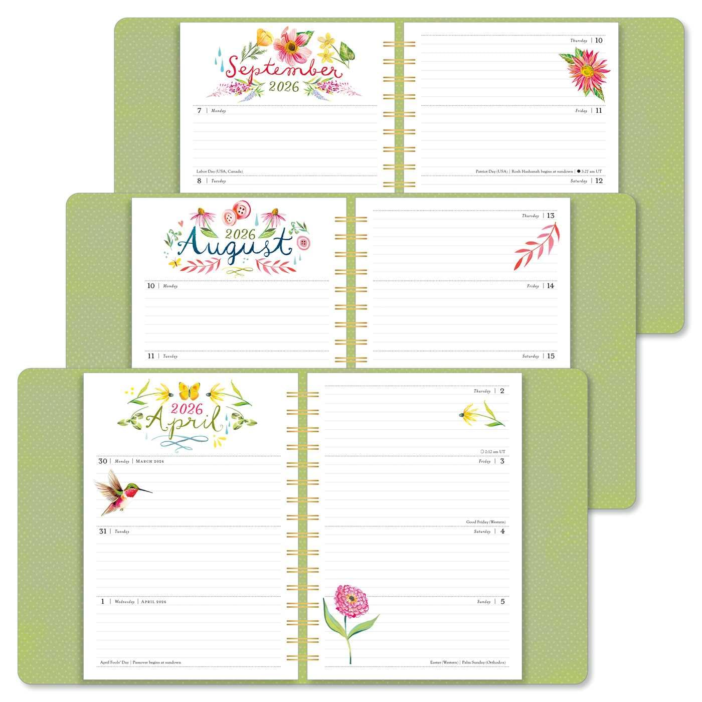 Katie Daisy 2026 Deluxe Weekly Planner: Flowers Always image number 2