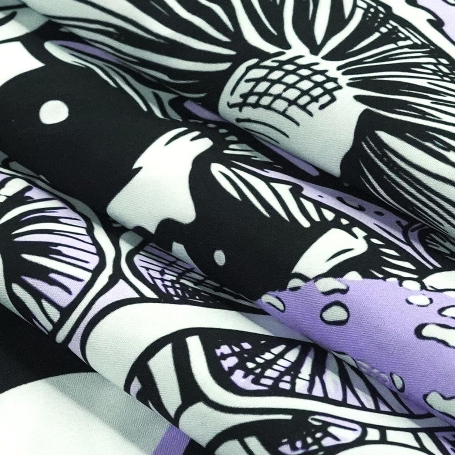 Fungarth Skeleton Butterfly Tapestry Purple Skull Hippie Mushroom Plants Tapestry for Bedroom Moon Phase Aesthetic Tapestries Wall Hanging for Living Room Dorm (60.00&rdquo; X 80.00&rdquo;, Purple) image number 4