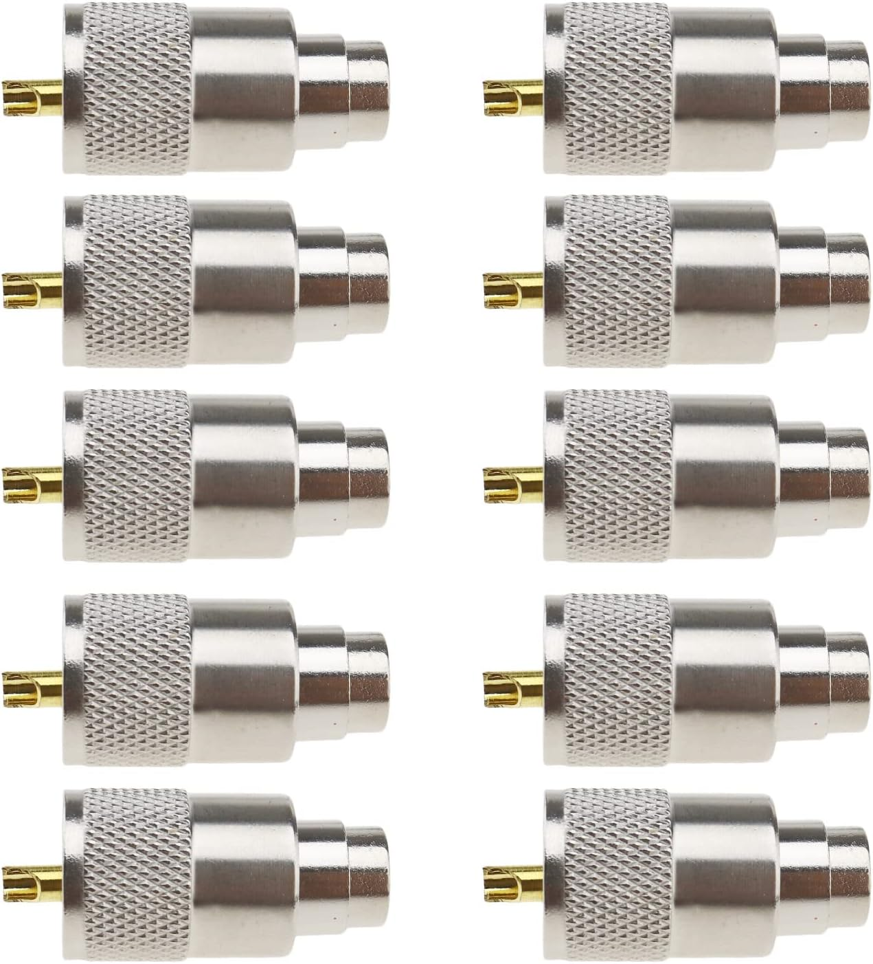 UHF PL-259 Male Solder RF Connector Plugs for RG8X Coaxial Coax Cable 10X image number 4