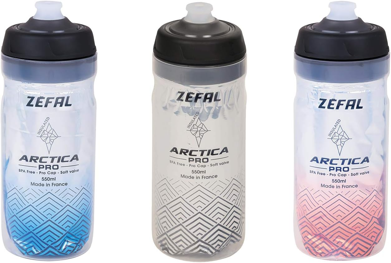 Zefal 1667 Insulated Drink Bottle, ARCTICA PRO 55, Silver/Blue, 19.7 Fl Oz (550 Ml) image number 5