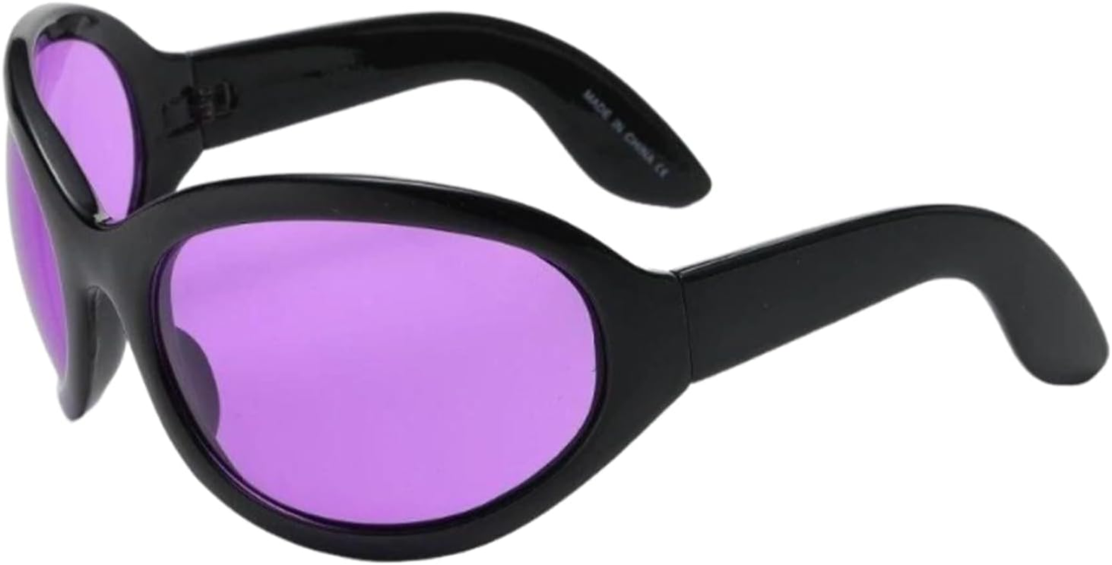 Veasbuu Sunglasses Trendy | Trendy Eyewear | Violet Sunglasses with Curved Nose Pads | for Men Women Birthday Commuting Street Wear Party Music Festivals Club Photography image number 1