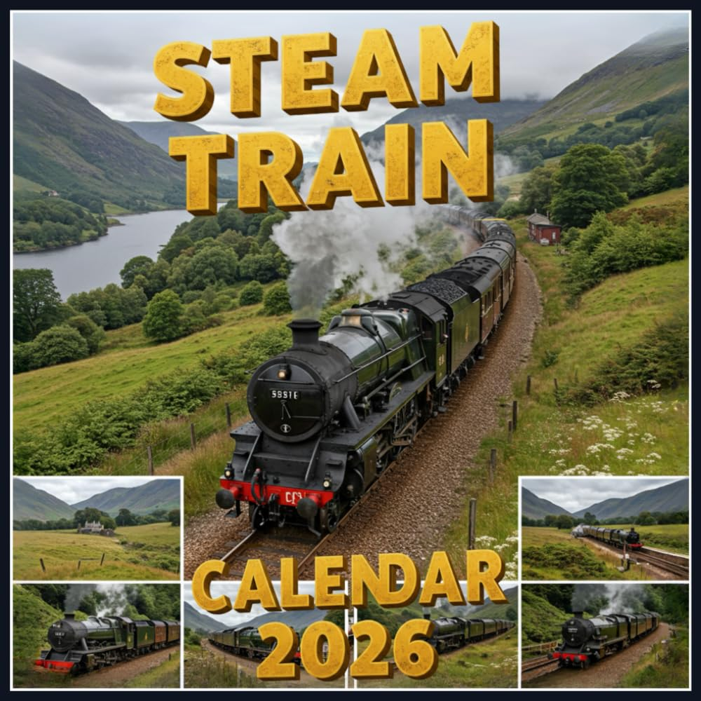 Steam Train Calendar 2026: Timeless Locomotives in Action, Historic Engines, Scenic Tracks & Classic Rail Journeys Captured