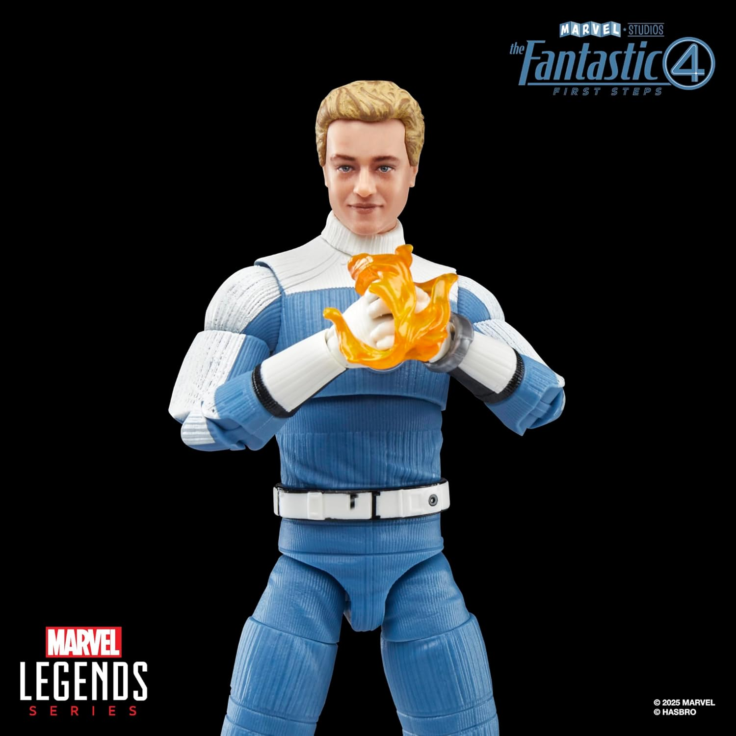 Marvel Legends Series Johnny Storm, the Fantastic Four: First Steps Movie Collectible 6 Inch Action Figure Toy image number 1