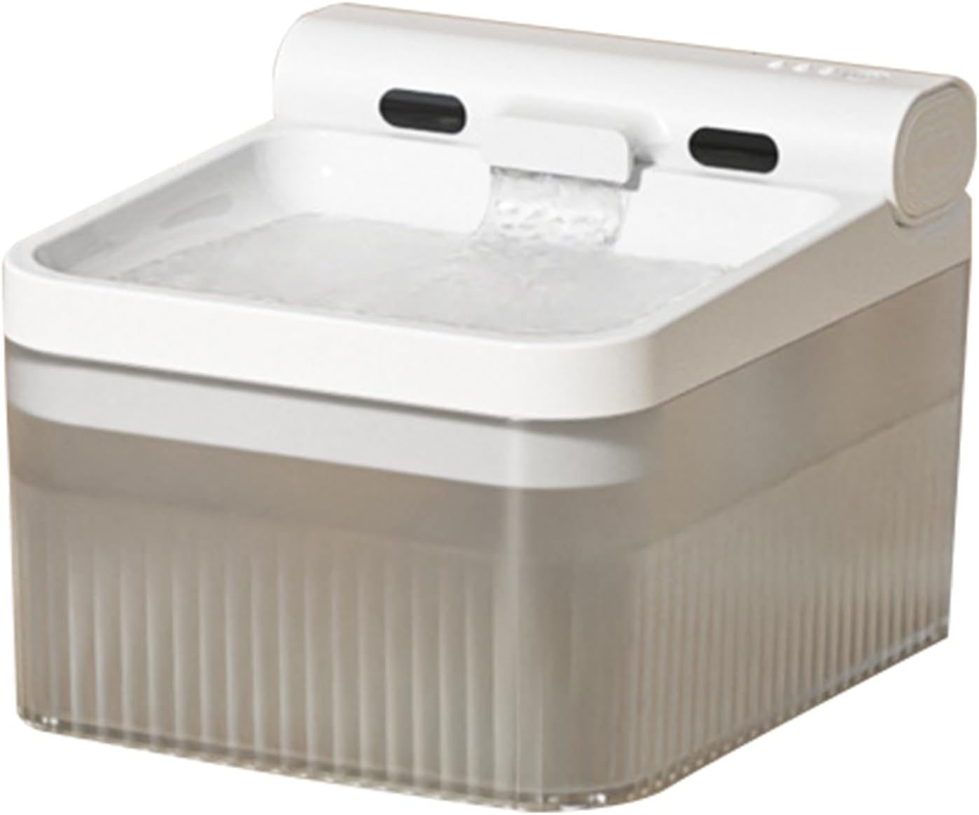 Namolit Wireless Cat Water Fountain Battery Operated 4L for Pets Dog Cat Water Dispenser Filter Chip Water Purification Core Grey Basic Sensor Model image number 1