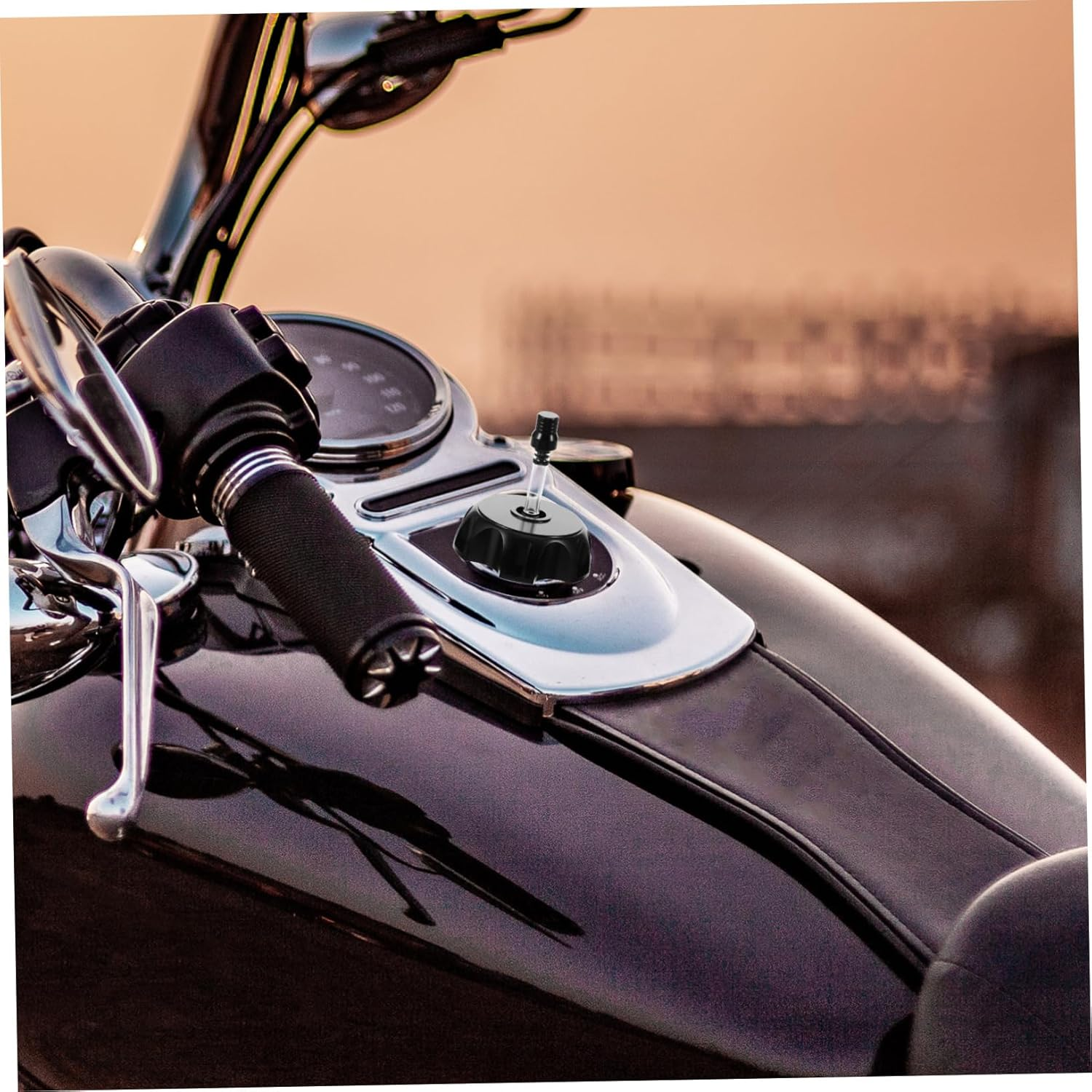 GRIRIW Aluminum Motorcycle Fuel Tank Cap Hexagonal Lid Cover for Motorbike Accessories image number 6