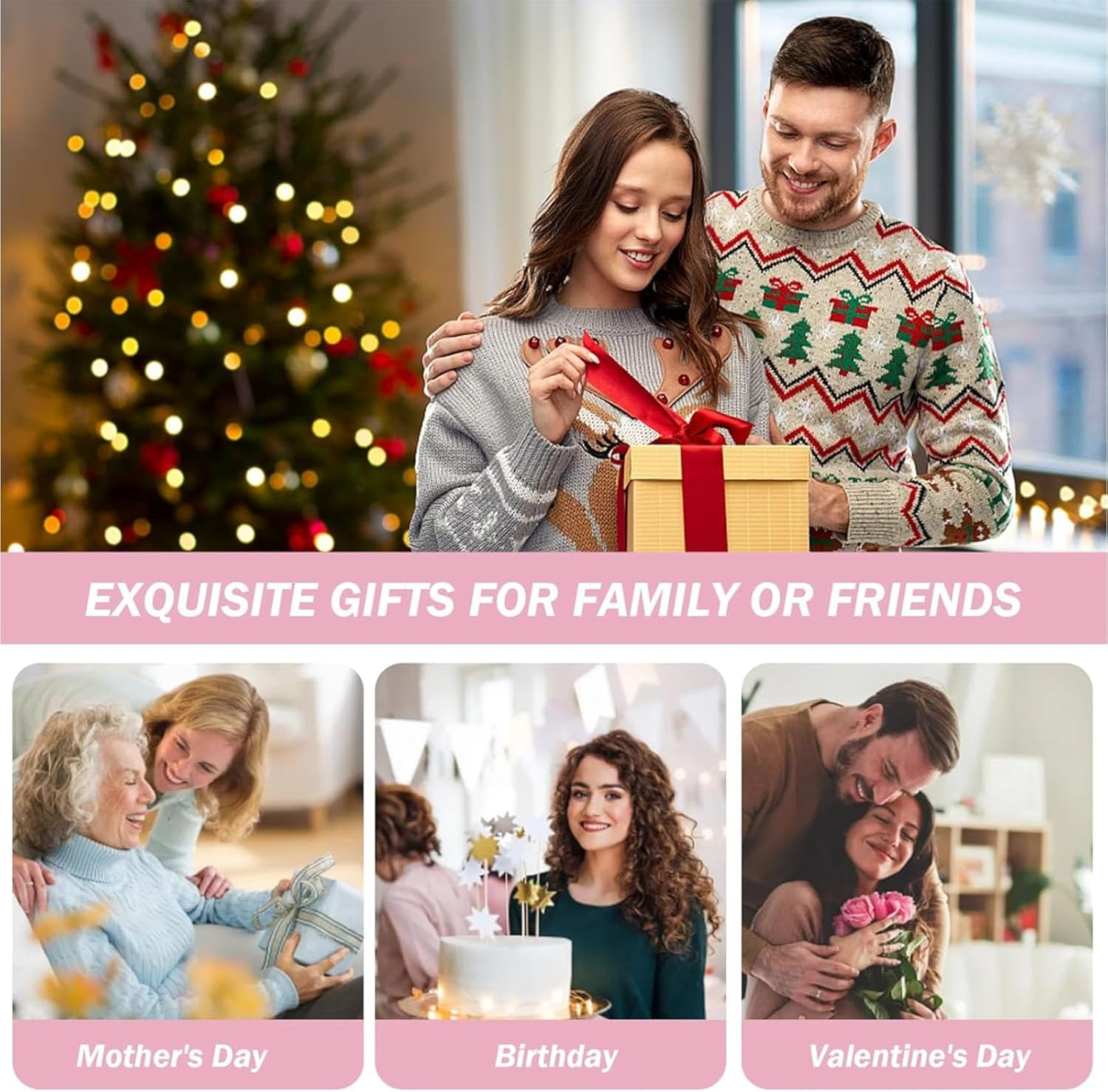 Oolong Bath Bombs Gift Set, 12 Pack Dried Flower Bath Ball Bath Bombs Setwith Natural Essential Oil, Rich Fizz, Bubbles, Handmade Bath Bombs for Moisturizing Dry Skin, Christmas Birthday Gifts Idea for Women, Mother, Kids, Christmas image number 1