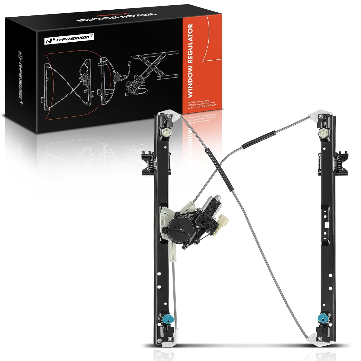 A-Premium Power Window Regulator with Motor Compatible with Land Rover Discovery L462 2017-2020 with Auto-Up Front Passenger Side image number 1