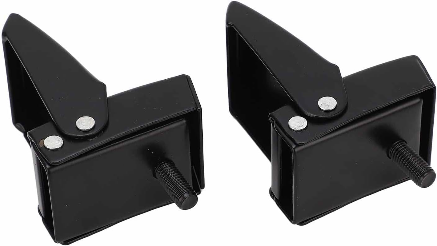 Metal Locking Hood Lock Catch Latches Kit Sturdy Hood Lock Key Car Security for Jeep Wrangler JK 2007‑2017 image number 2