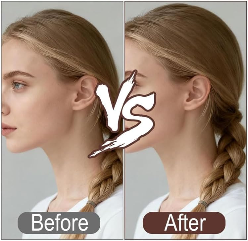 Hair Sponge for Updo - Hair Filler & Bun Maker for Women, Volumizing Donut Padding Tool, Instant Buns Styling Accessory (Light Coffee) - Beige image number 2