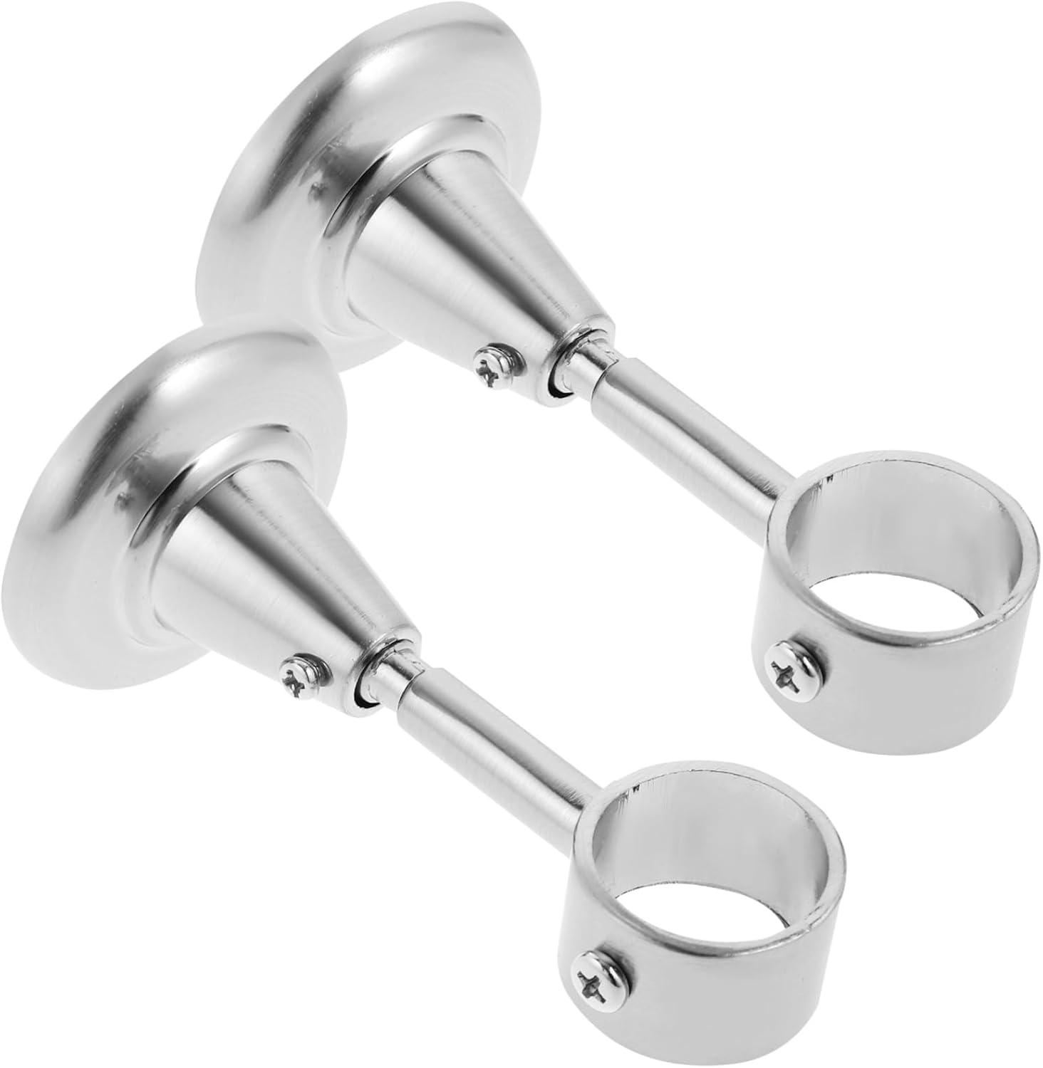 FUNOMOCYA 2Pcs Curtain Accessories Bracket Ceiling Mount Bracket Clothes Rod Bracket Alternative Curtain Rod Holder Magnetic Curtain Gold Curtain Rods Adjustable Curtain Rod Ceiling Curtain image number 3