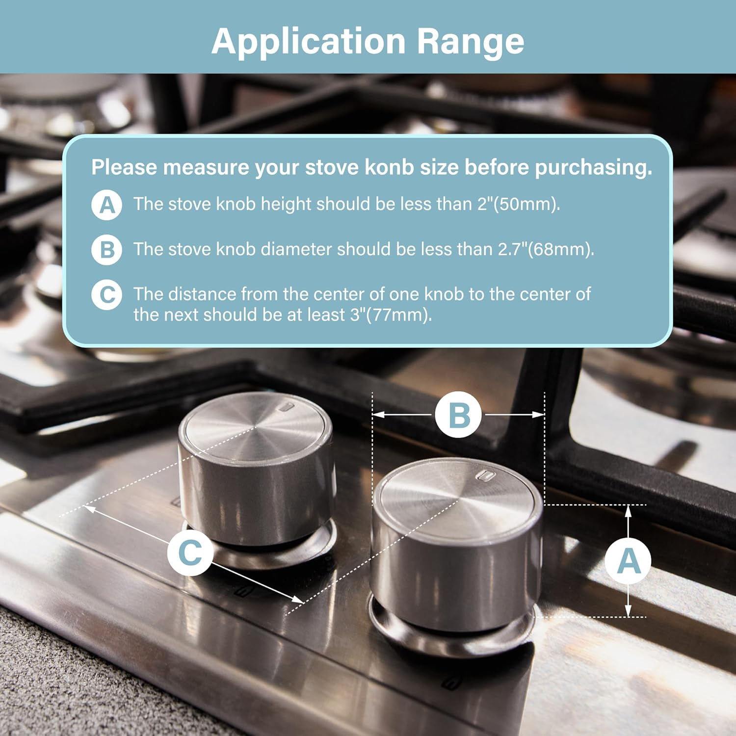 Heart of Tafiti Stove Knob Covers for Child Safety, Gas Stove Knob Covers Large,Transparent Design, 5 Pack, Kitchen Safety Guards for Kids, Baby, Toddler, Clear Oven and Gas Knob Cover image number 6