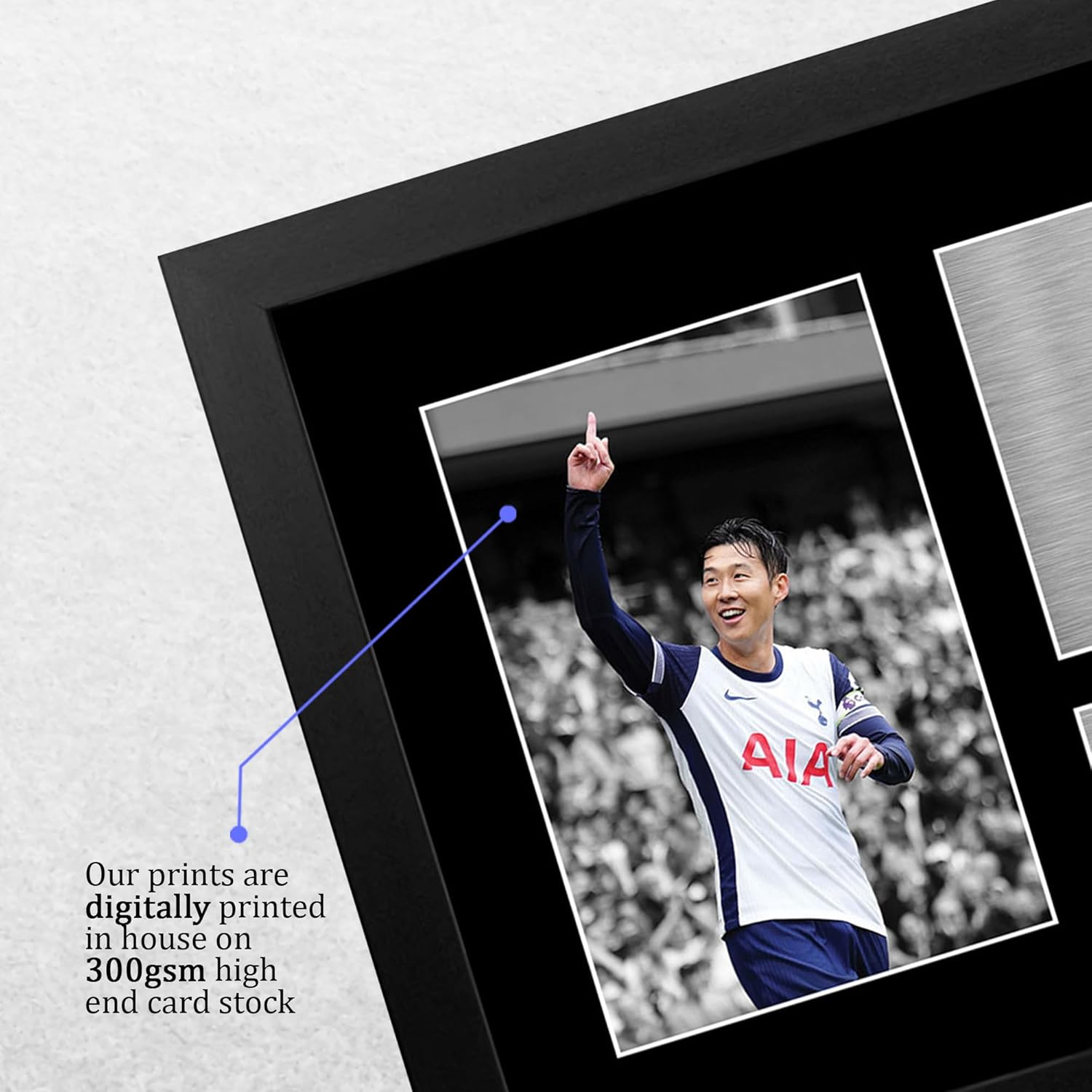 HWC Trading Son Heung-Min Gift Signed FRAMED A4 Printed Autograph Tottenham Hotspurs Gifts Photo Display