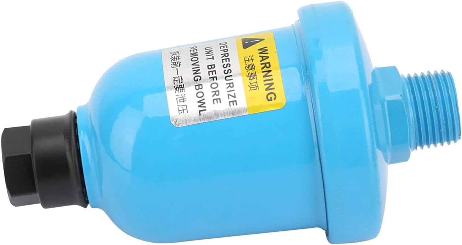 Automatic Tank Drain Valve, Compressor Auto Drain Pneumatic Die-Cast Aluminum Auto Drainer Air Compressor Replacement Parts for Air Compressor System G1/2 1.0Mpa image number 2