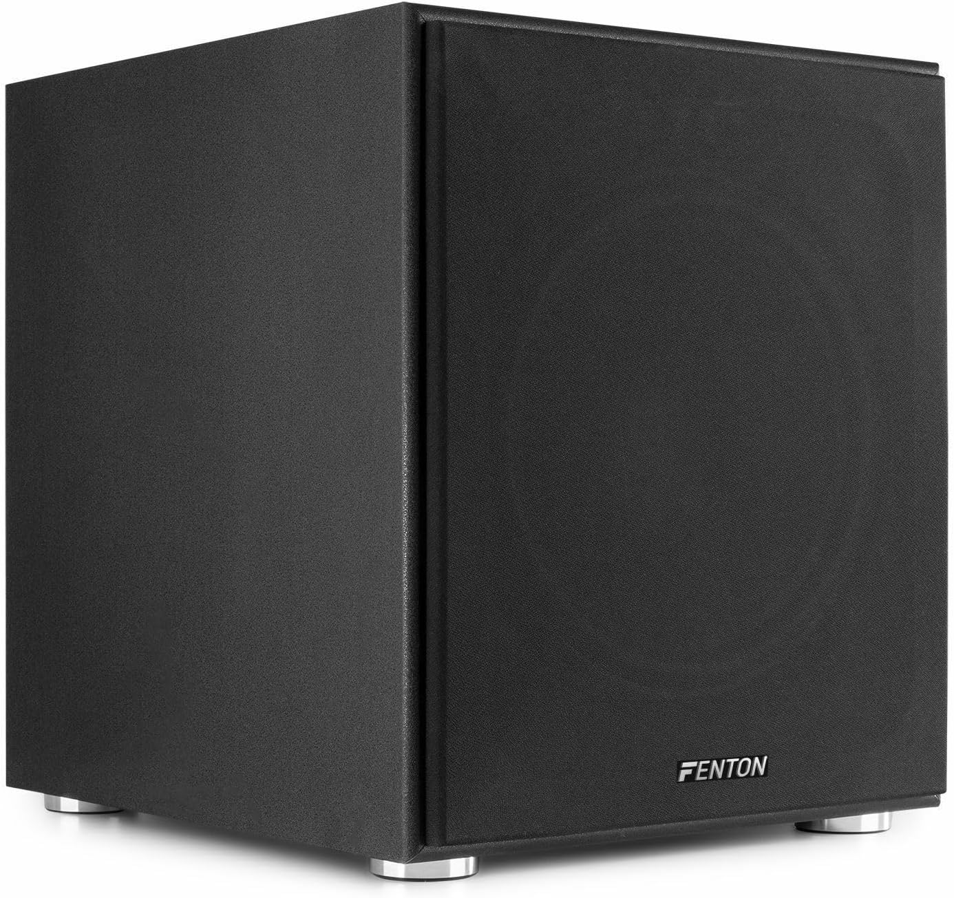 Fenton SHFS12B 12" Active Subwoofer Powered Bass Speaker, Front-Firing with Phase Control and Crossover for Home Theatre, Hi-Fi Sound System Sub, 30Cm Woofer, Black image number 1