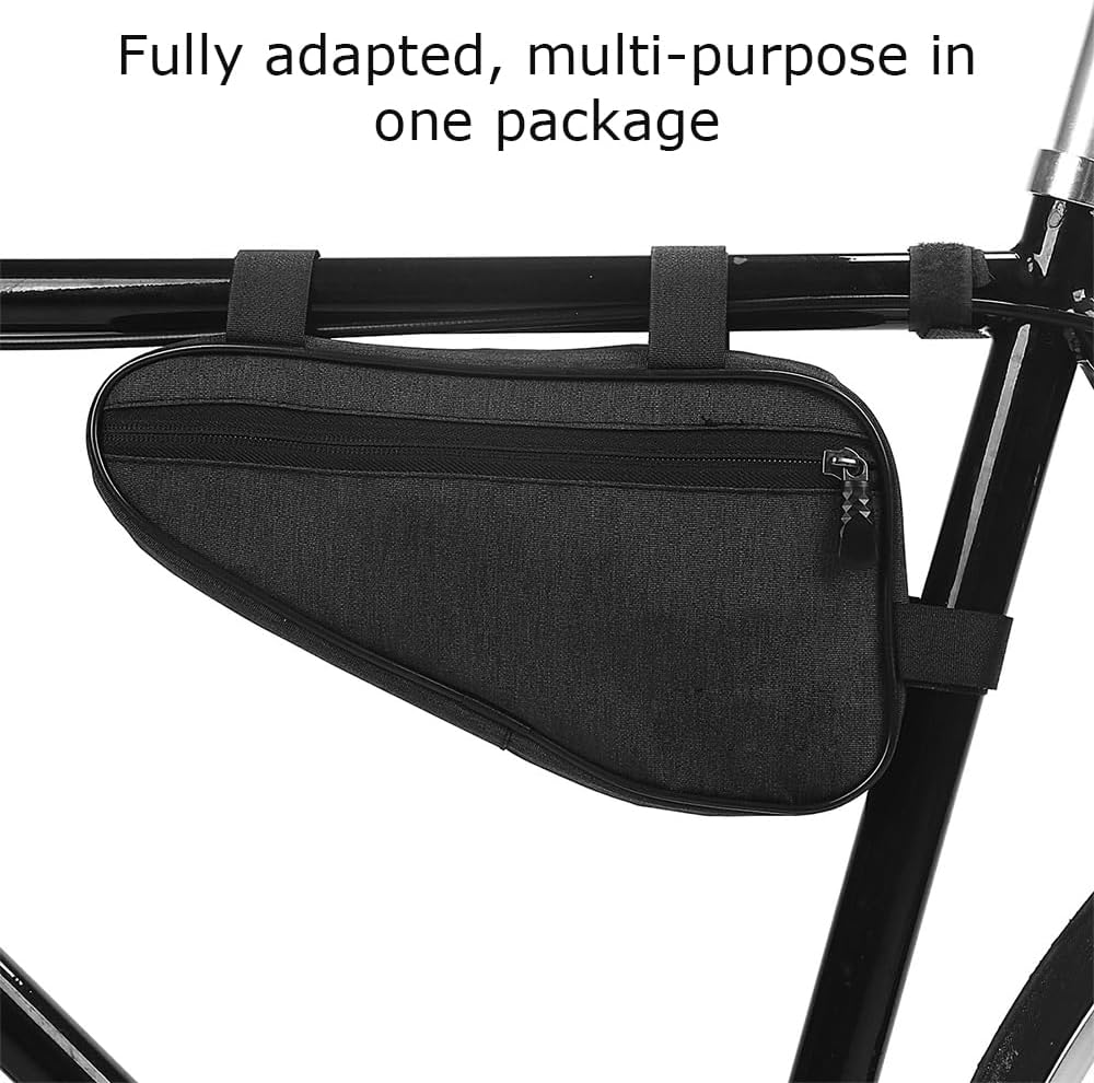 Bike Bicycle Triangle Bag with Durable Material, Bike Storage Frame Bag, Bicycle Frame Pouch Storage, Portable Tube Triangle Bag, Suitable for Travel Cycling Outdoor ﻿ image number 1