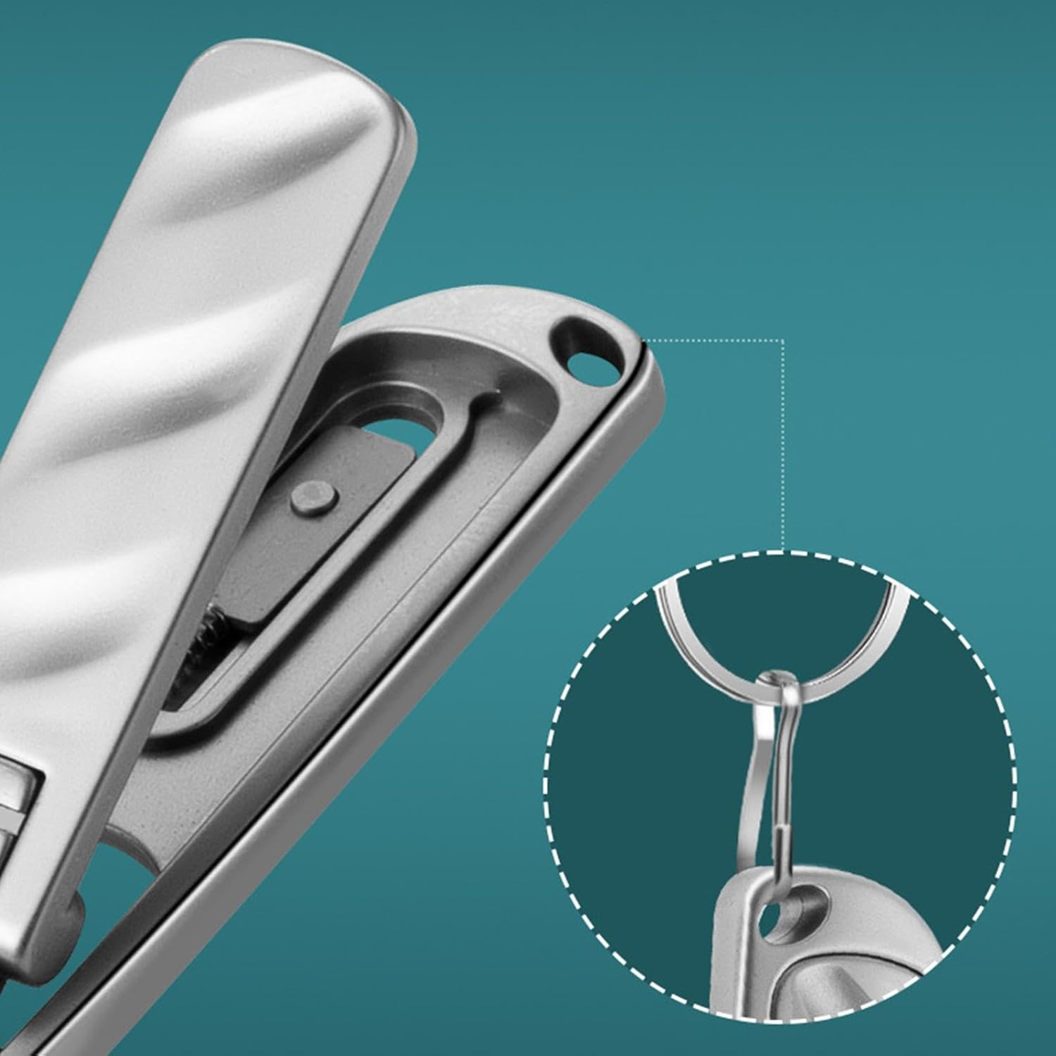 Riaisttd Nail Clipper Set for Women, Oblique Mouth Travel Size Nail Kit, Large Opening Ultra-Thin Stainless Scissors for Little Boys Girls image number 5