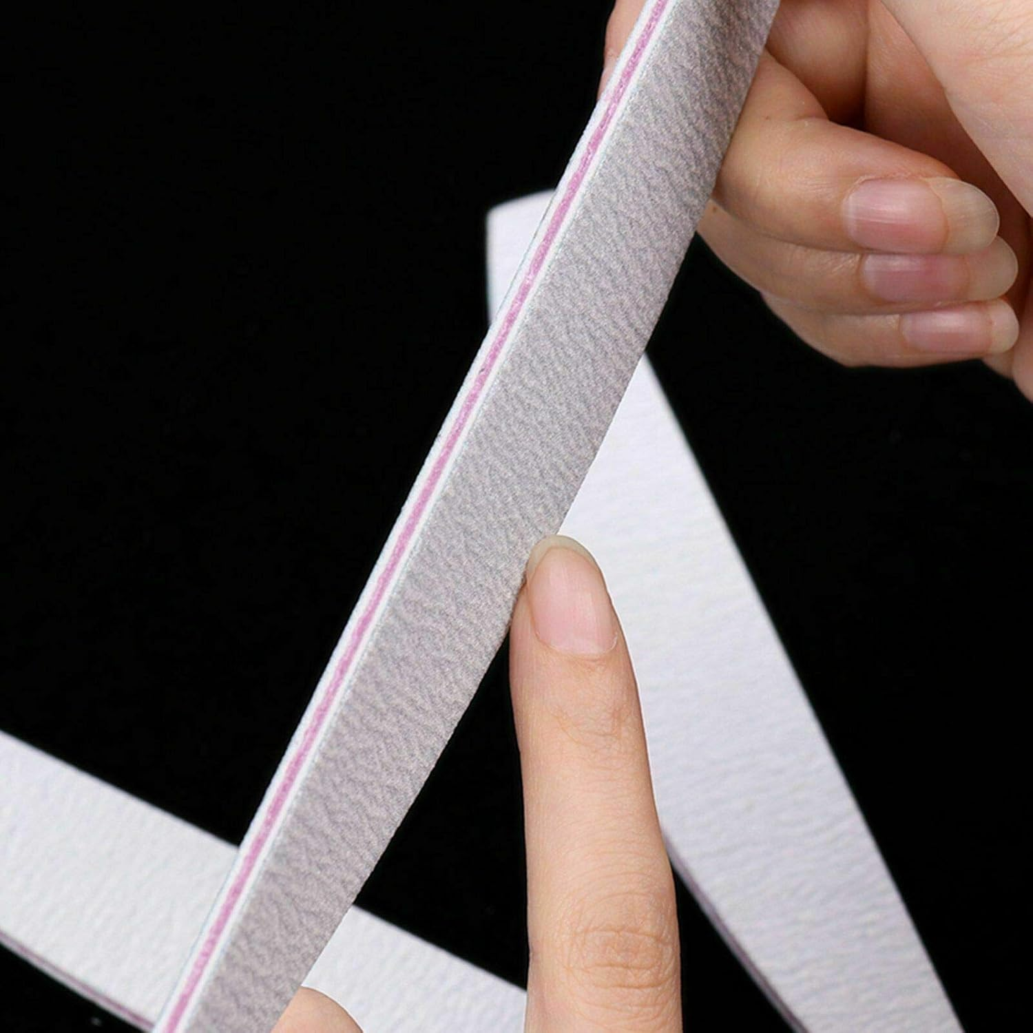 Double Sided Pedicure Nail Files 100 180 Grit Manicure Nail Care Sanding for Nail Art Care (30 PCS) image number 4