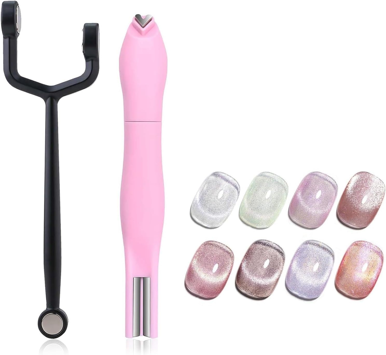 Cat Eye Nail Magnet Set &ndash; Y-Shape & 3-In-1 Magnetic Stick for Stunning DIY Cat Eye Designs. Perfect for Home, Office, Salon, or Gift &ndash; Ideal for Women & Girls. Create Salon-Worthy Nails Easily image number 1