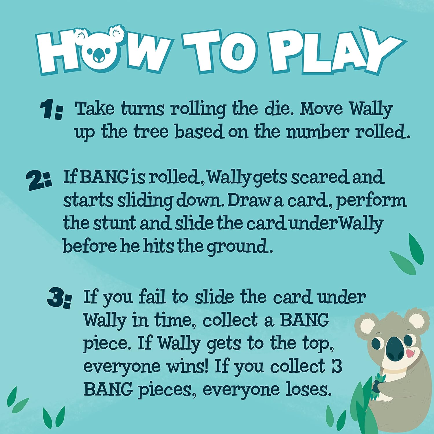 Roo Games Koala Walla Bing Bang &ndash; Fun Educational Wooden Game for Kids, Ages 3+, Matching, Literacy & STEM Skills, Family Board Game, Interactive Learning Toy image number 4