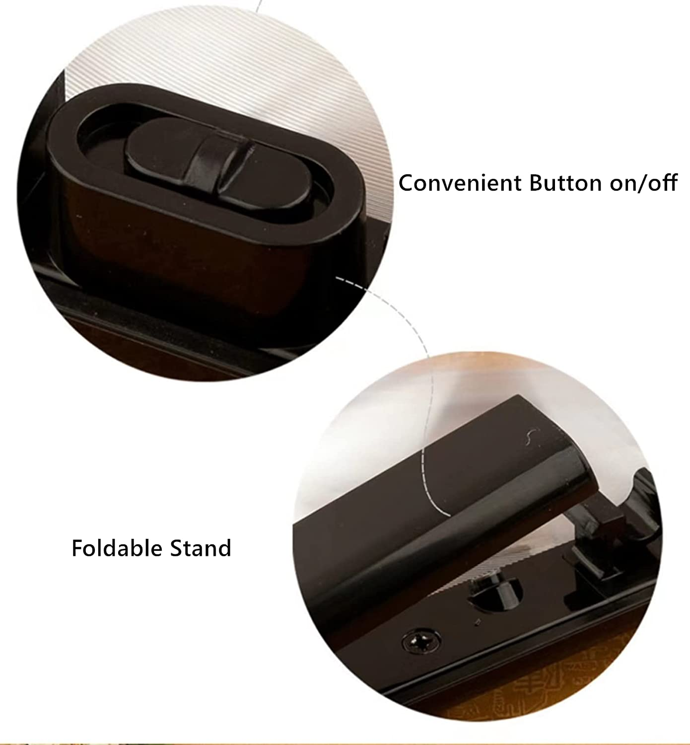 Full Page Magnifier Magnifying Lens Rectangular 3X with 4 LED Lights Illumination Neck Cord Fold Handheld Hands-Free Magnifier with Stand Ideal for Seniors,Children,Low Vision,Reading Books,Newspapers image number 3