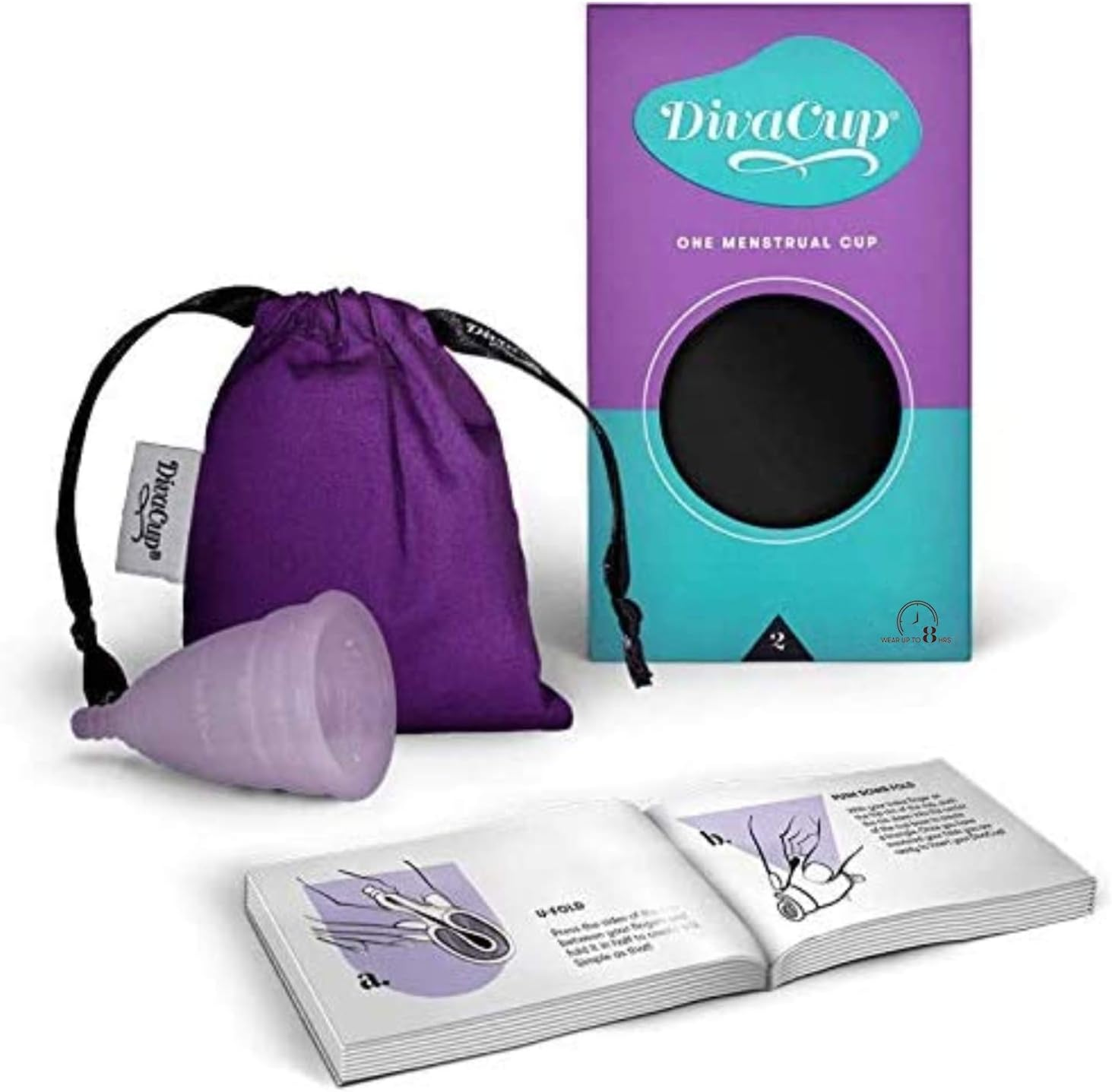 Divacup Model 2 Menstrual Cup, Frosted White image number 2