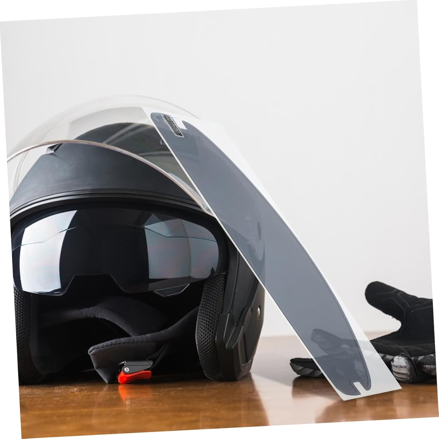 TOGEVAL Anti-Fog Rain Film for Motorcycle Helmet Fog-Resistant Visor Sticker Patch with Sun Shield Protection Easy to Install Helmet Accessory for Clear Vision and Safety image number 5