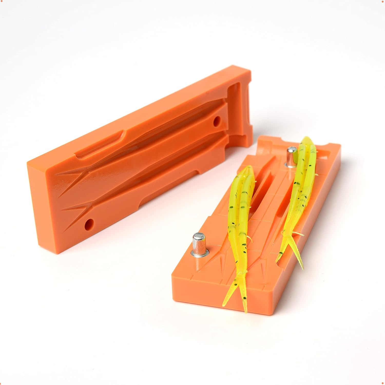 Soft Plastiс Mold Lure Making Injection Molds Fishing Lures Zoom Salty Super Fluke 4'' Two Cavity image number 5