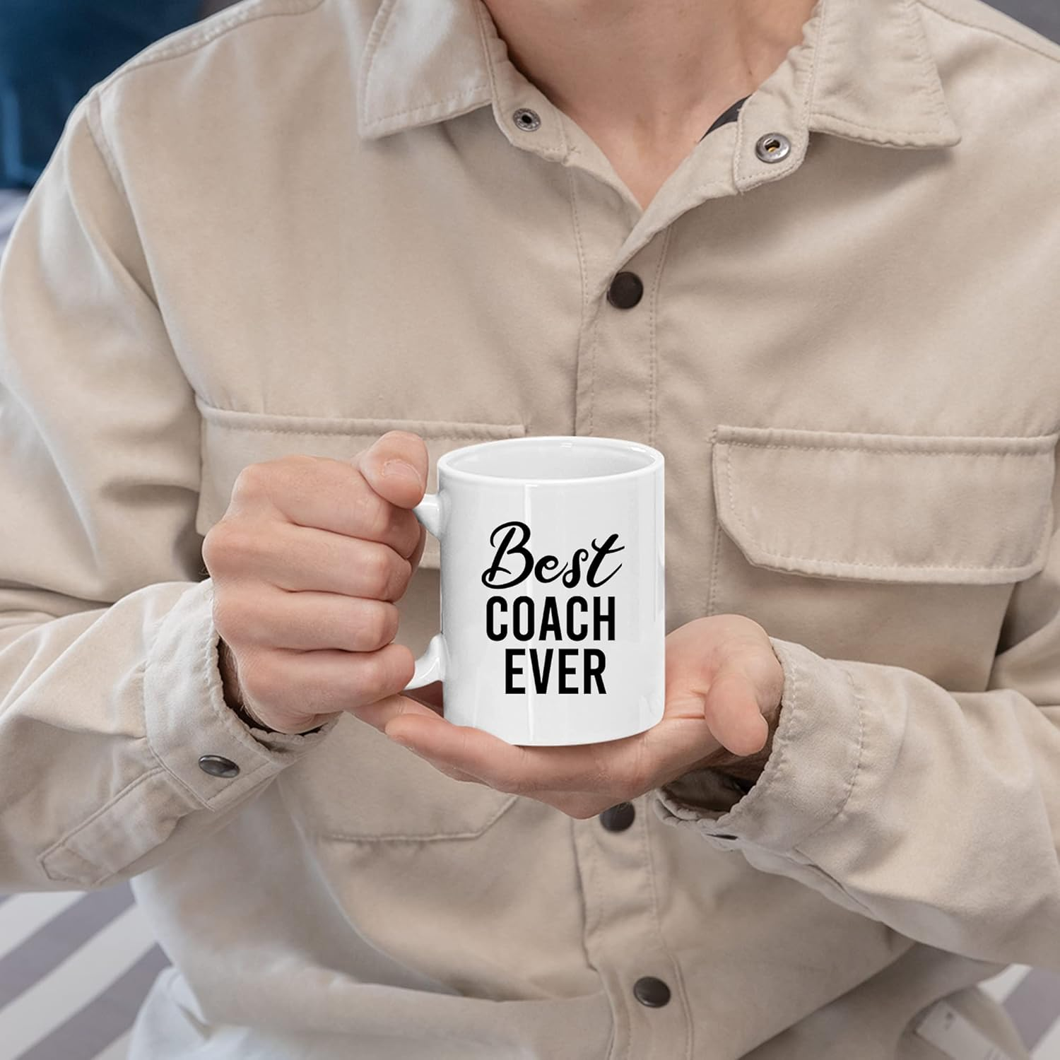 Best Coach Ever Coach Gifts Sports Gym Instructor Trainor Teacher Team Manager Mentor for Birthdays Valentines Appreciation Drinkware Ceramic Coffee Mug 11 Oz White image number 3