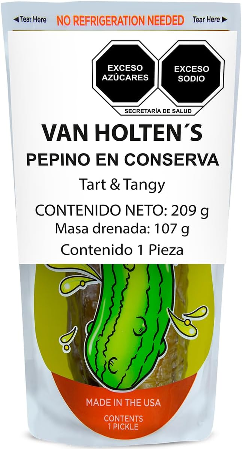 Van Holten'S Jumbo Sour Tart and Tangy Pickle 140 G (Pack of 12)