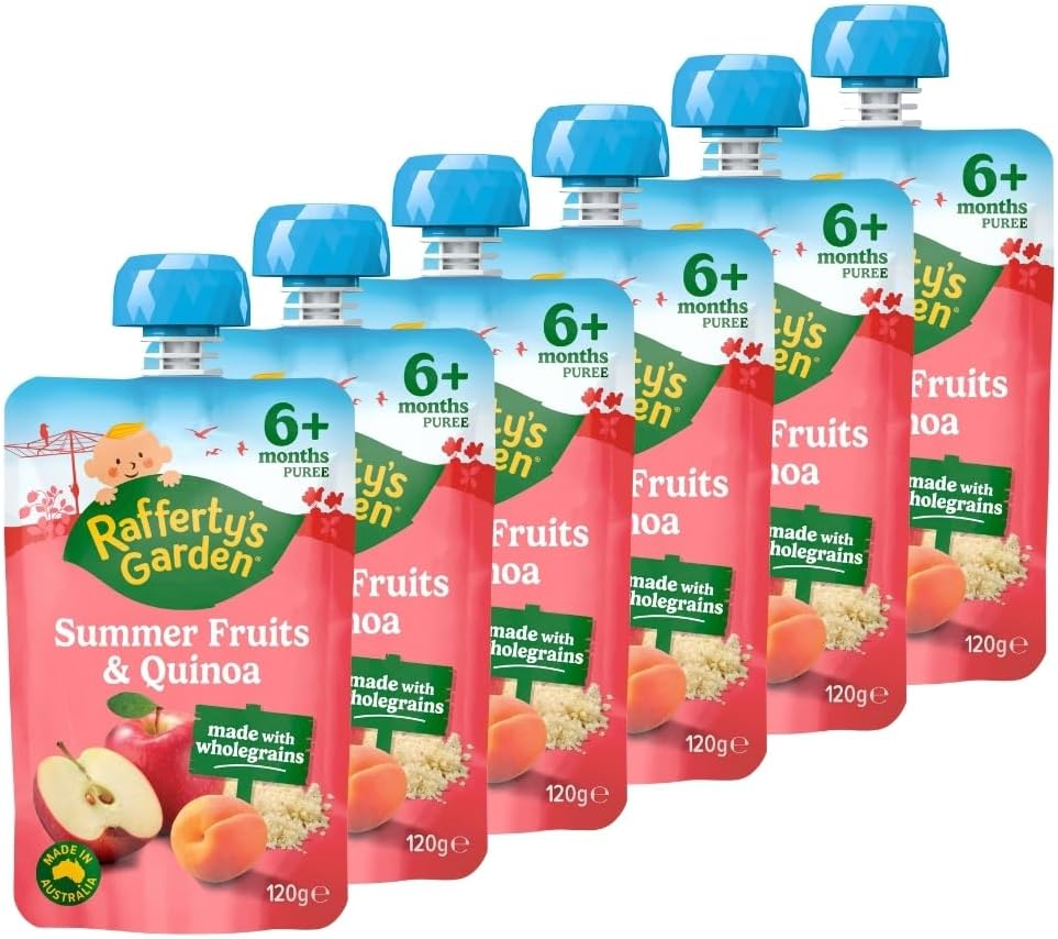 Rafferty'S Garden Summer Fruits and Quinoa Baby Food Pouch for Babies 6+ Months 120G (Case of 6) image number 1